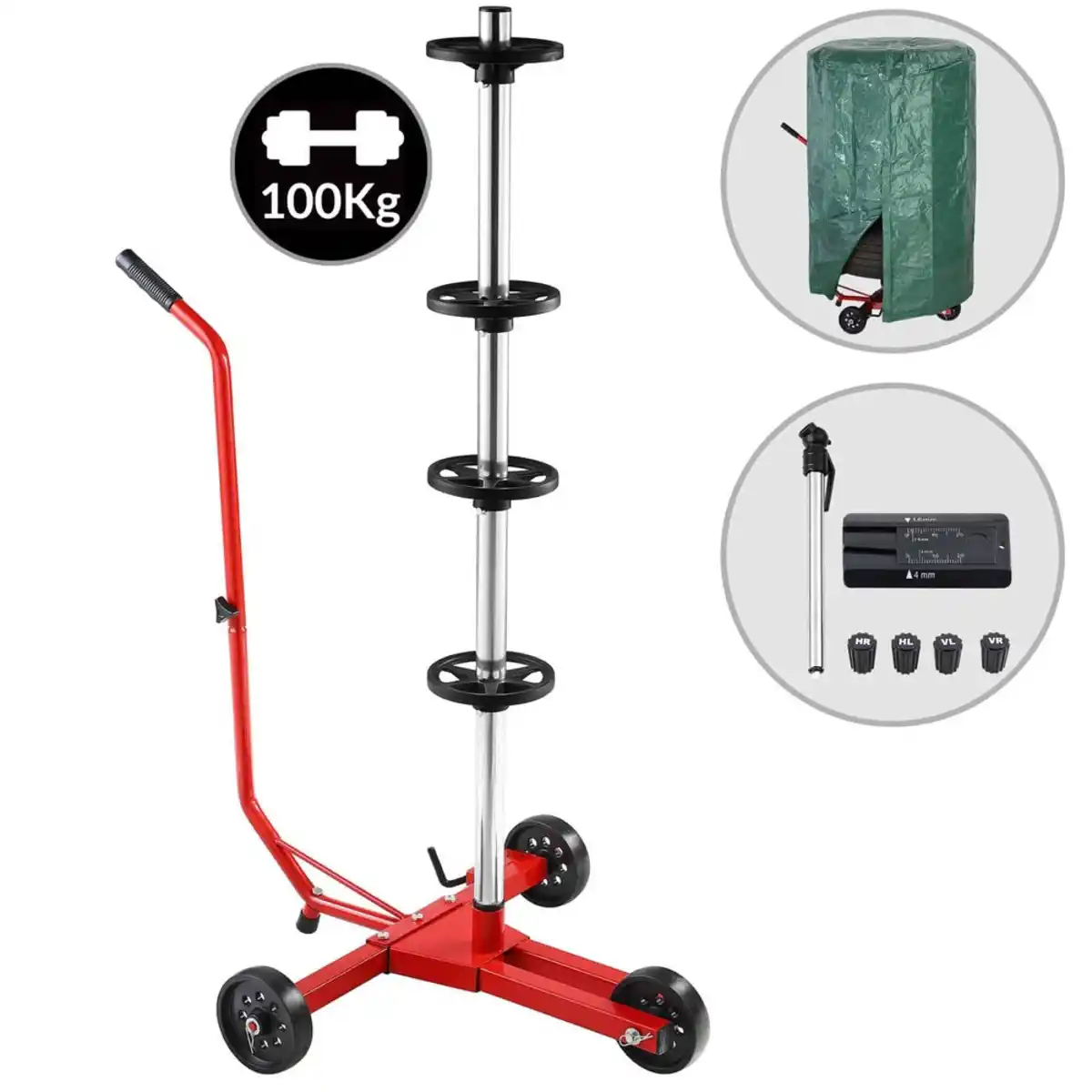 Bild 1 von monzana® Felgenbaum Alu fahrbar 80 x 59 x 120 cm