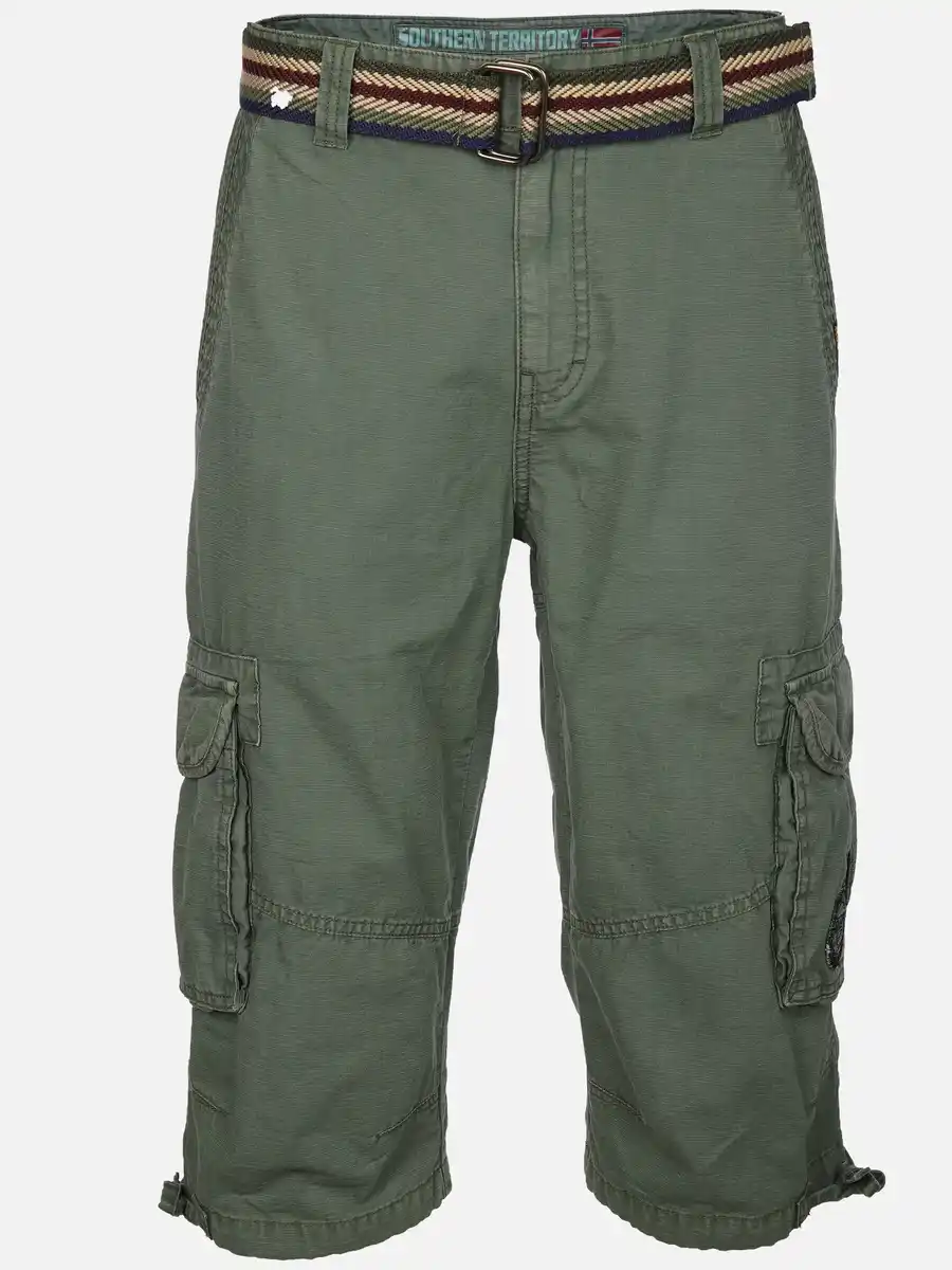 Bild 1 von Herren Cargobermuda mit Gürtel Oliv