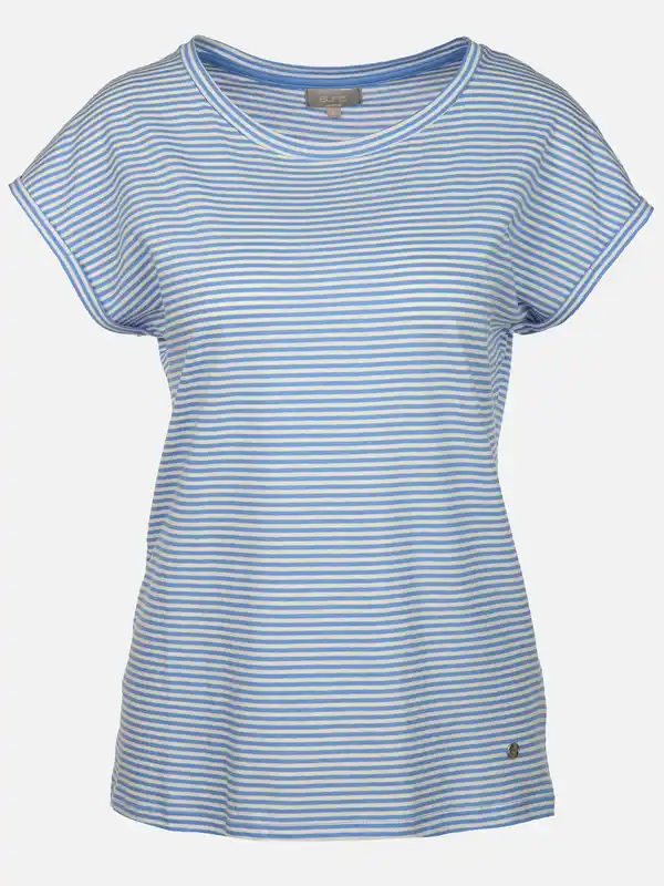 Bild 1 von Damen T-Shirt mit Streifen Blau