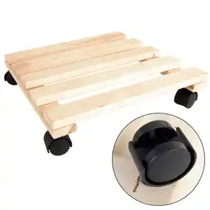 Pflanzenroller aus Buchenholz 30x30cm