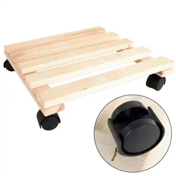 Bild 1 von Pflanzenroller aus Buchenholz 30x30cm