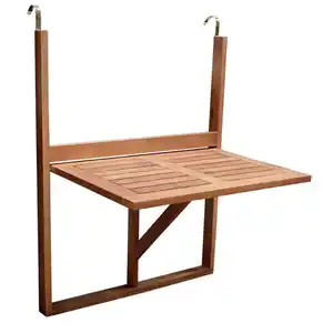 Balkonhängetisch 60 x 40 cm Akazie geölt