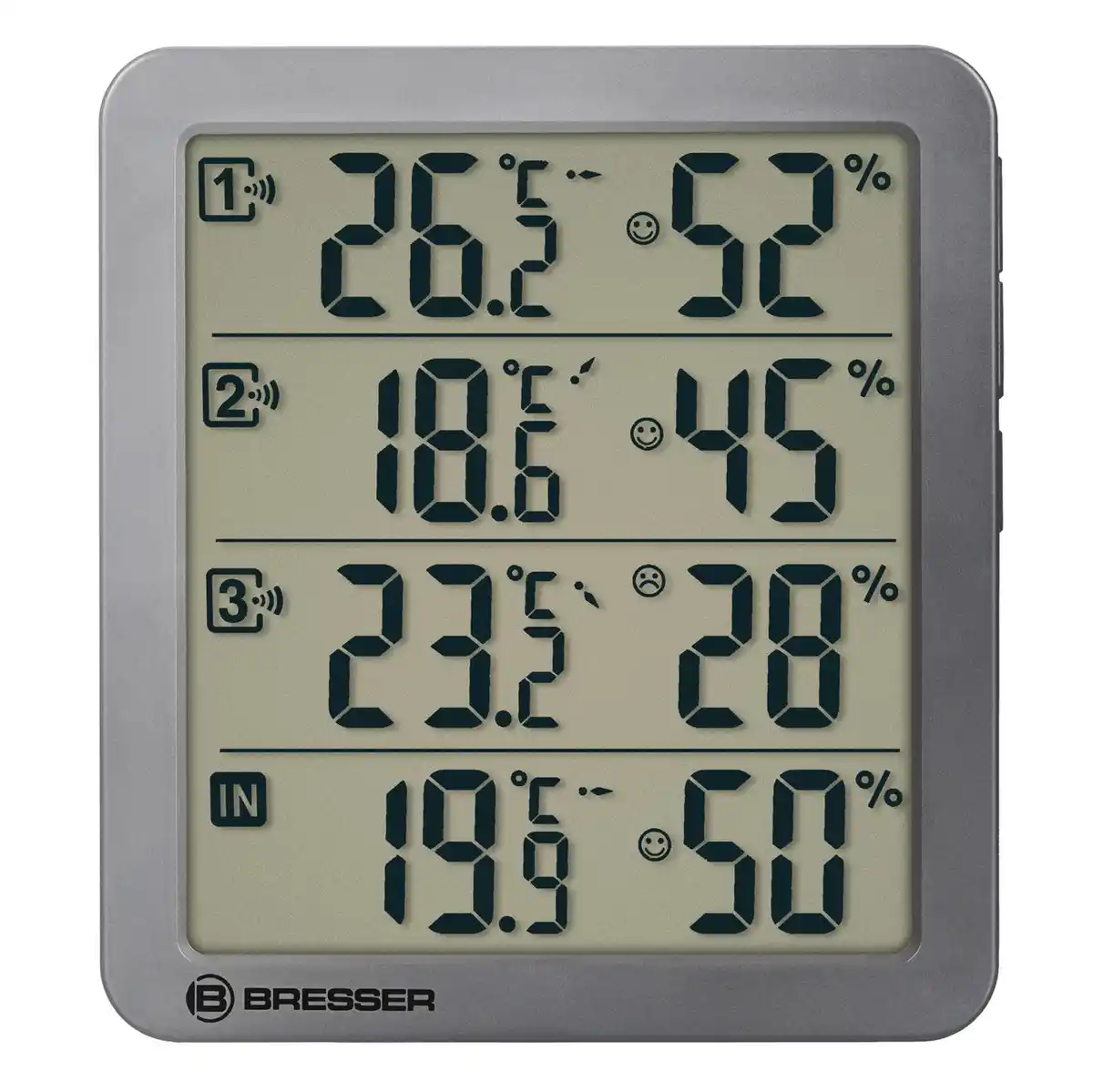 Bild 3 von Quadro NV Thermo-/ Hygrometer anthrazit Zimmerthermometer Luftfeuchtigkeitsmessgerät
