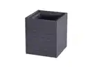 Bild 1 von Pflanzkübel aus Akazienholz, quadratisch, ca. 30 x 30 x 35 cm - Anthrazit