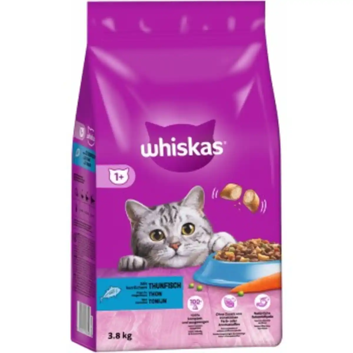 Bild 1 von Whiskas 1+ Adult Thunfisch 3,8 kg