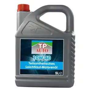 Motoröl 10W-40 Teilsynthetisches Leichtlauf-Motorenöl für PKW Otto- und Dieselmotoren im 5-Liter-Kanister.