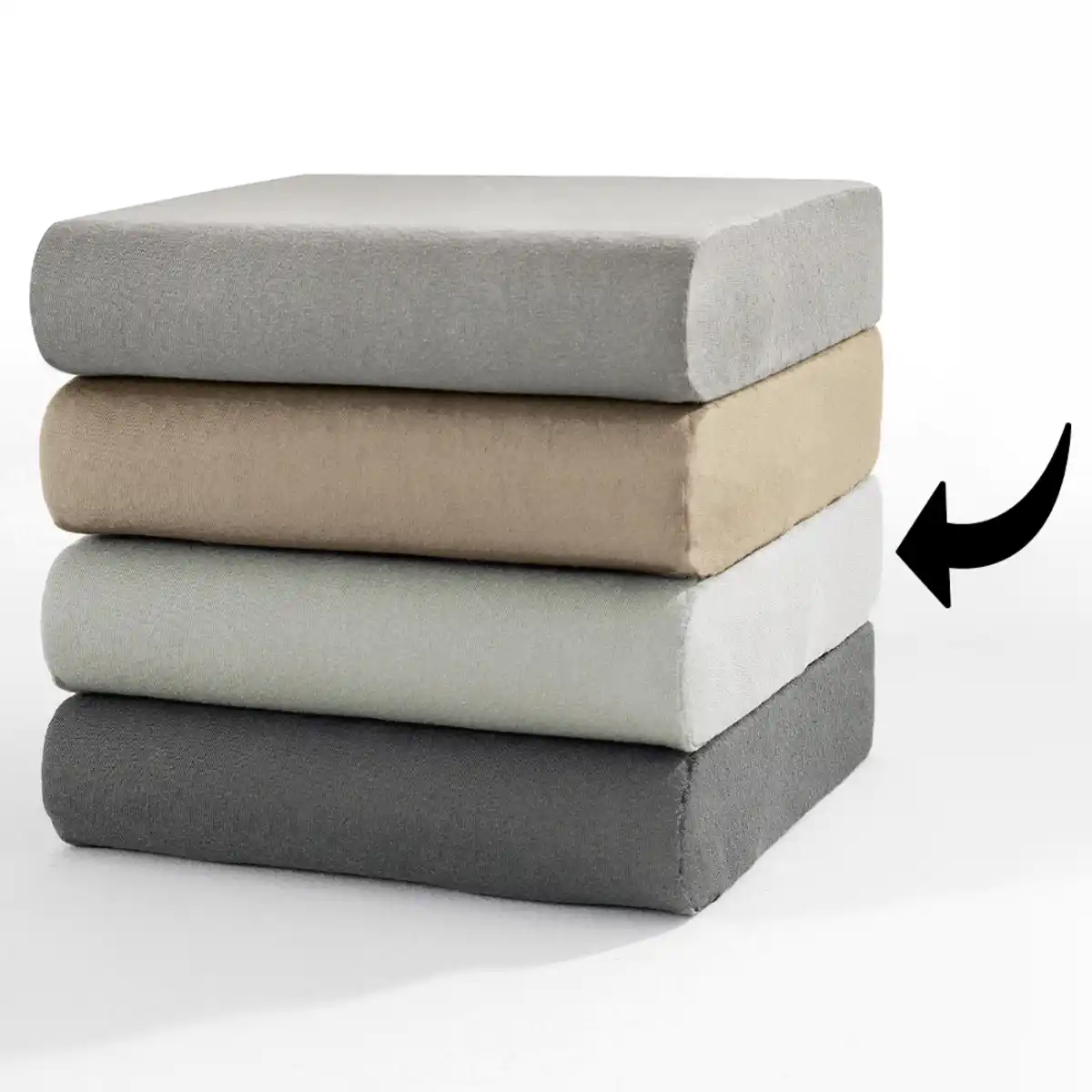 Bild 2 von Premium-Jersey-Spannbetttuch für Topper oder Boxspringbett