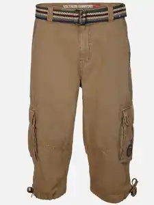 Herren Cargobermuda mit Gürtel Beige