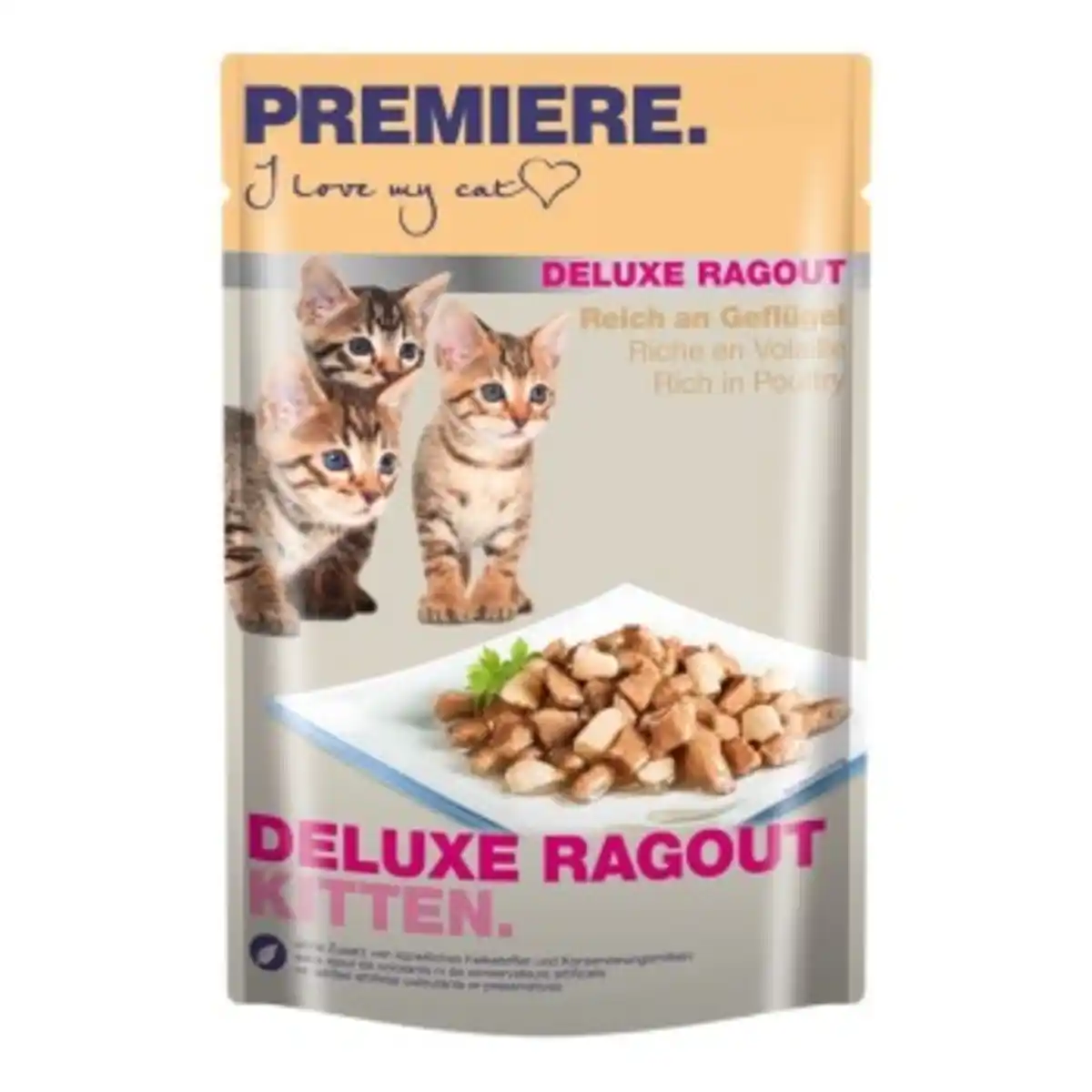 Bild 1 von PREMIERE Deluxe Ragout Kitten Reich an Geflügel 22x85 g