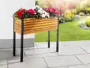 Bild 2 von Holz Hochbeet, Pflanzkübel, Blumenkasten, Blumenkübel 30 x 80 x 75 cm FSC braun