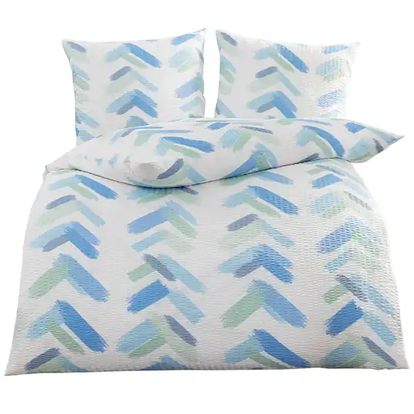 Bild 3 von Mikrofaser-Seersucker-Bettwäsche, ca. 135 x 200 cm