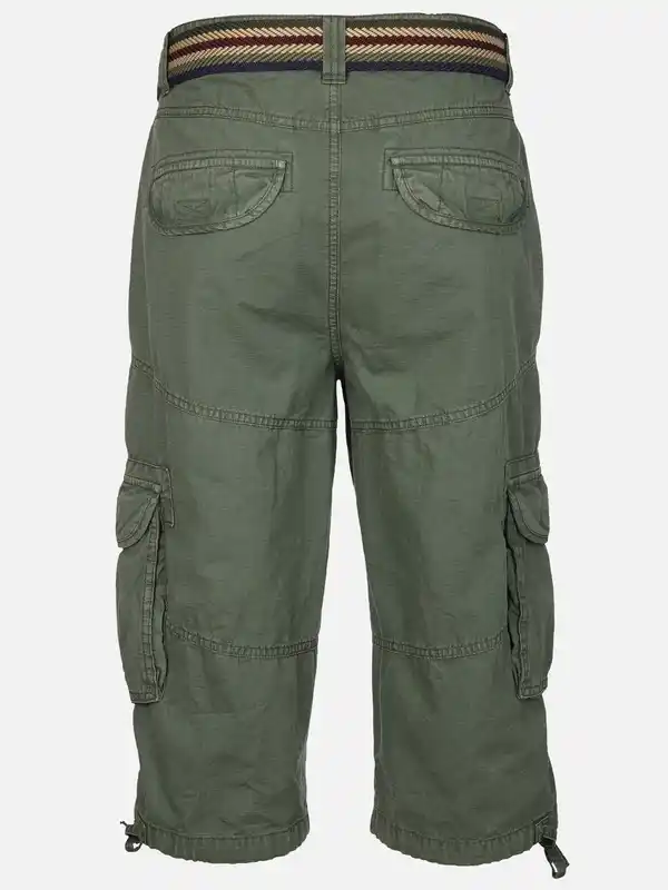 Bild 2 von Herren Cargobermuda mit Gürtel Oliv