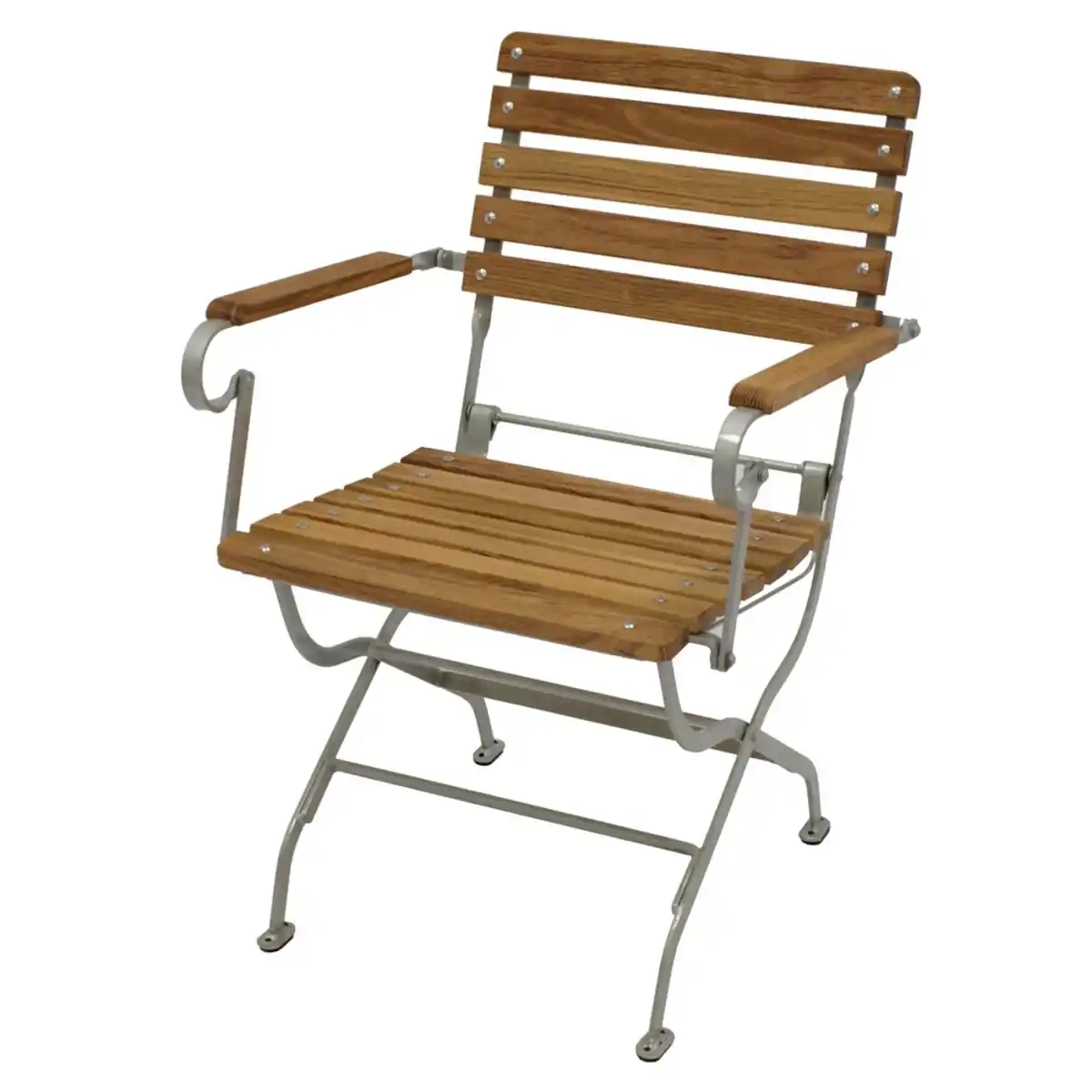 Bild 1 von Klappsessel Flachstahl verzinkt und Robinie