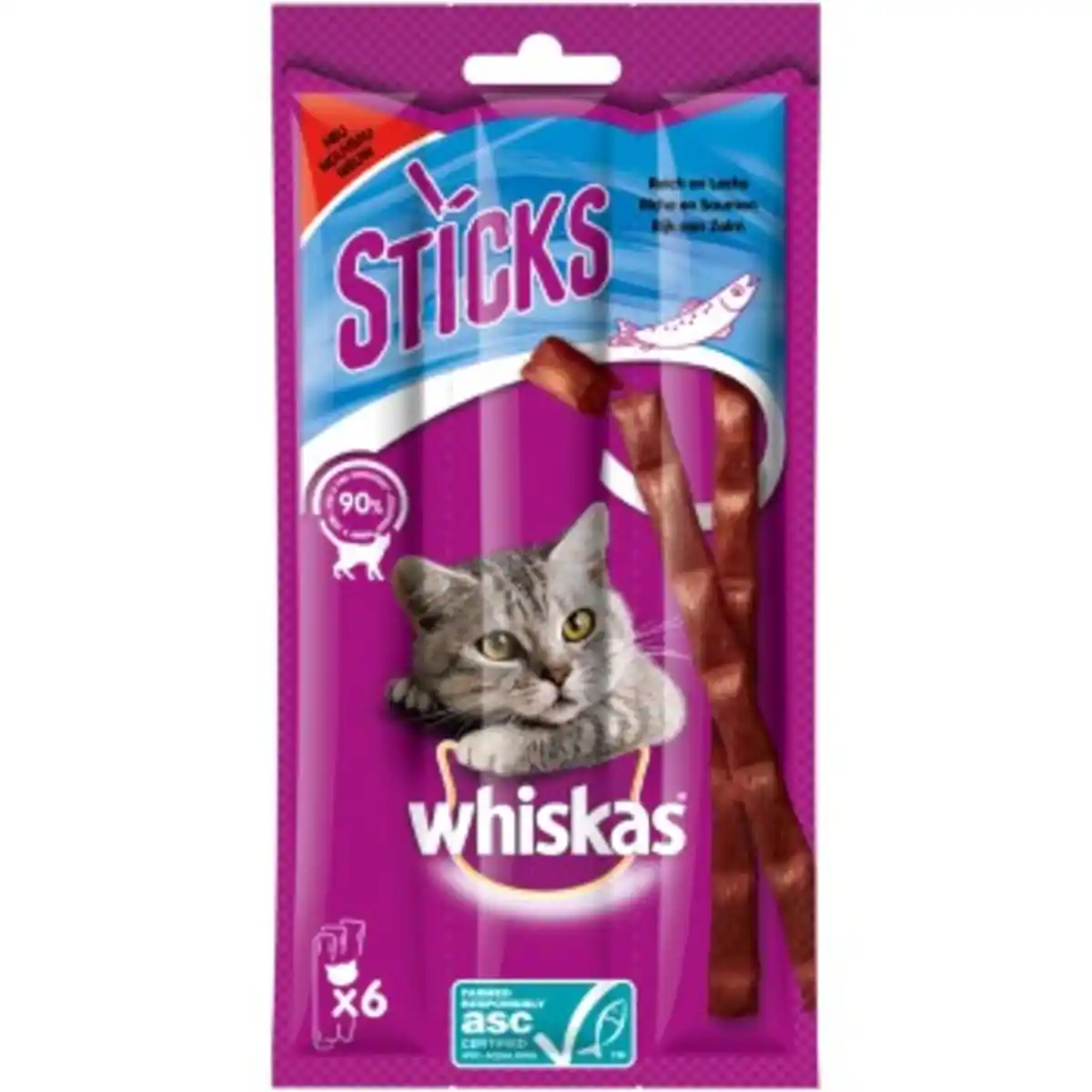 Bild 1 von Whiskas Sticks 14x6 Stück Lachs