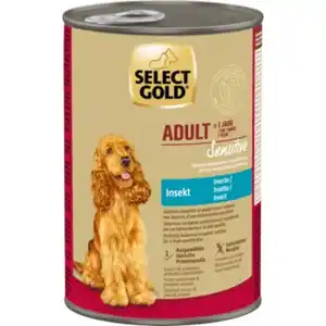 SELECT GOLD Nasfutter Hund Extra Sensitive Adult Insect 6x400 g