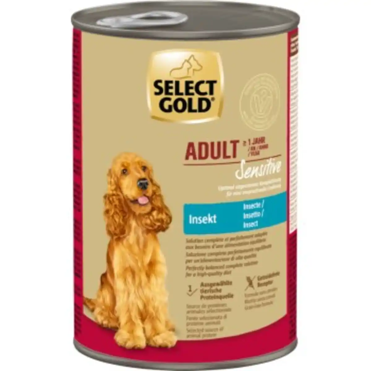 Bild 1 von SELECT GOLD Nasfutter Hund Extra Sensitive Adult Insect 6x400 g
