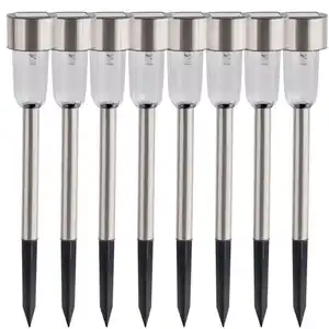 Solar-Gartenleuchten 8er-Set 8-teiliges-Set Solar-Leuchten ideal zur Beleuchtung von Eingangsbereichen