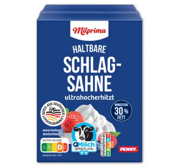 Bild 1 von MILPRIMA Haltbare Schlagsahne