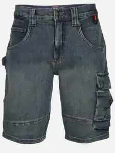 Herren Arbeits-Jeansshort Blau