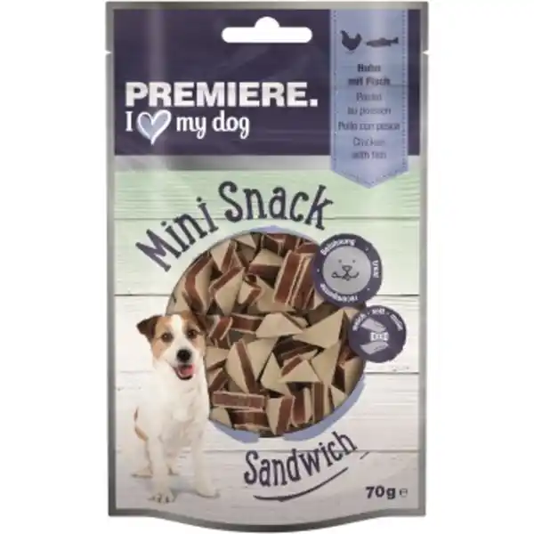 Bild 1 von PREMIERE Mini Sandwich Huhn und Fisch 70 g