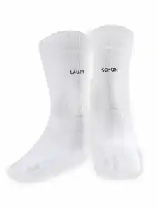 Damen Tennissocken mit Stickerei Weiß