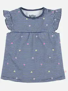 Baby Mädchen Shirt mit Streifen Blau