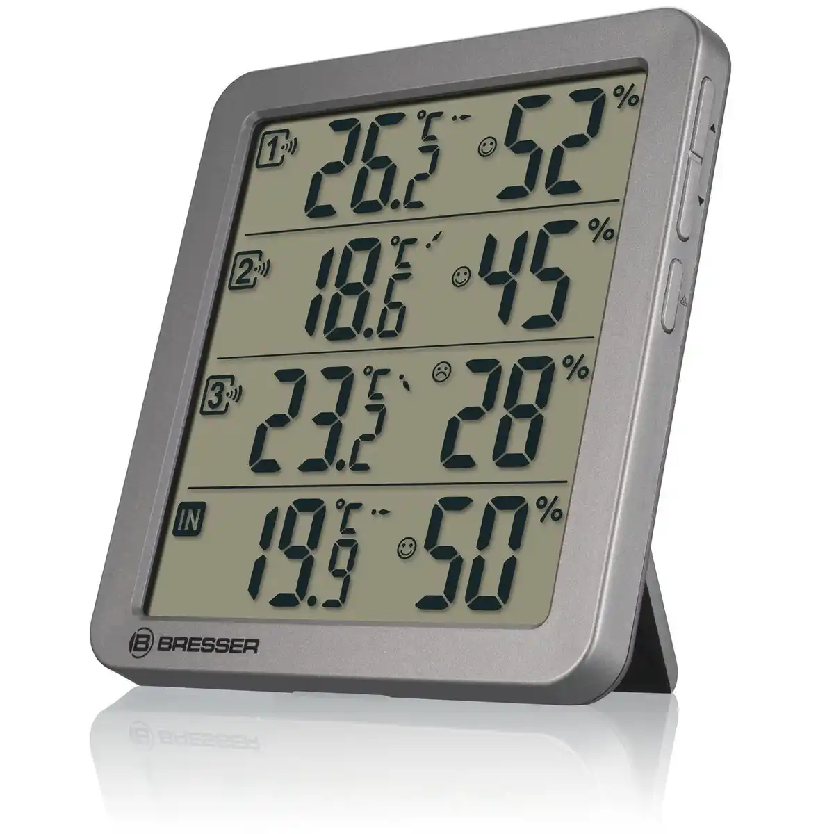 Bild 2 von Quadro NV Thermo-/ Hygrometer anthrazit Zimmerthermometer Luftfeuchtigkeitsmessgerät