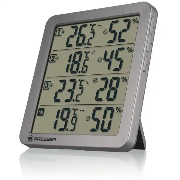 Bild 2 von Quadro NV Thermo-/ Hygrometer anthrazit Zimmerthermometer Luftfeuchtigkeitsmessgerät