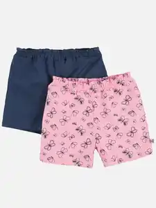Baby Mädchen Shorts im 2er Pack Blau