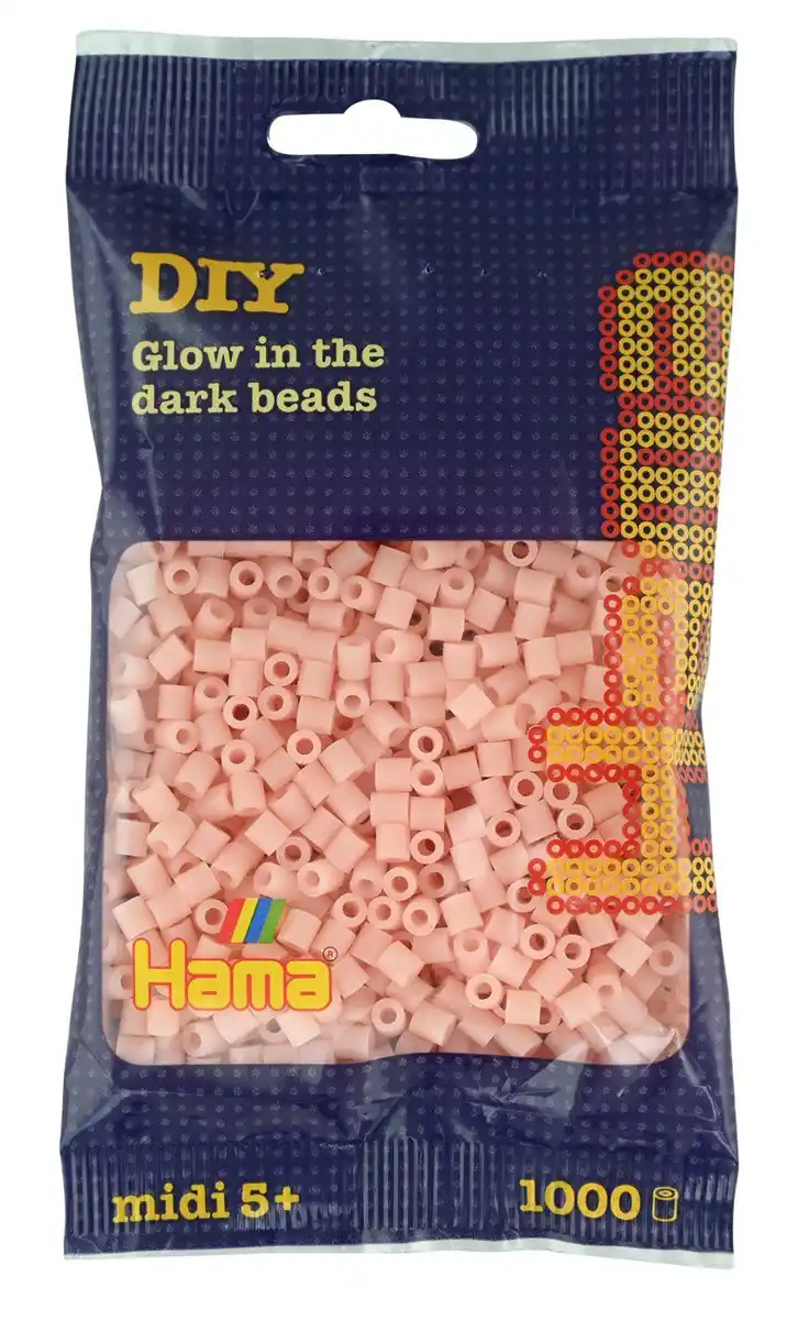 Bild 1 von Hama Bügelperlen midi5+ Beutel mit Perlen Leuchtrot 1.000Stück, 1 Stk