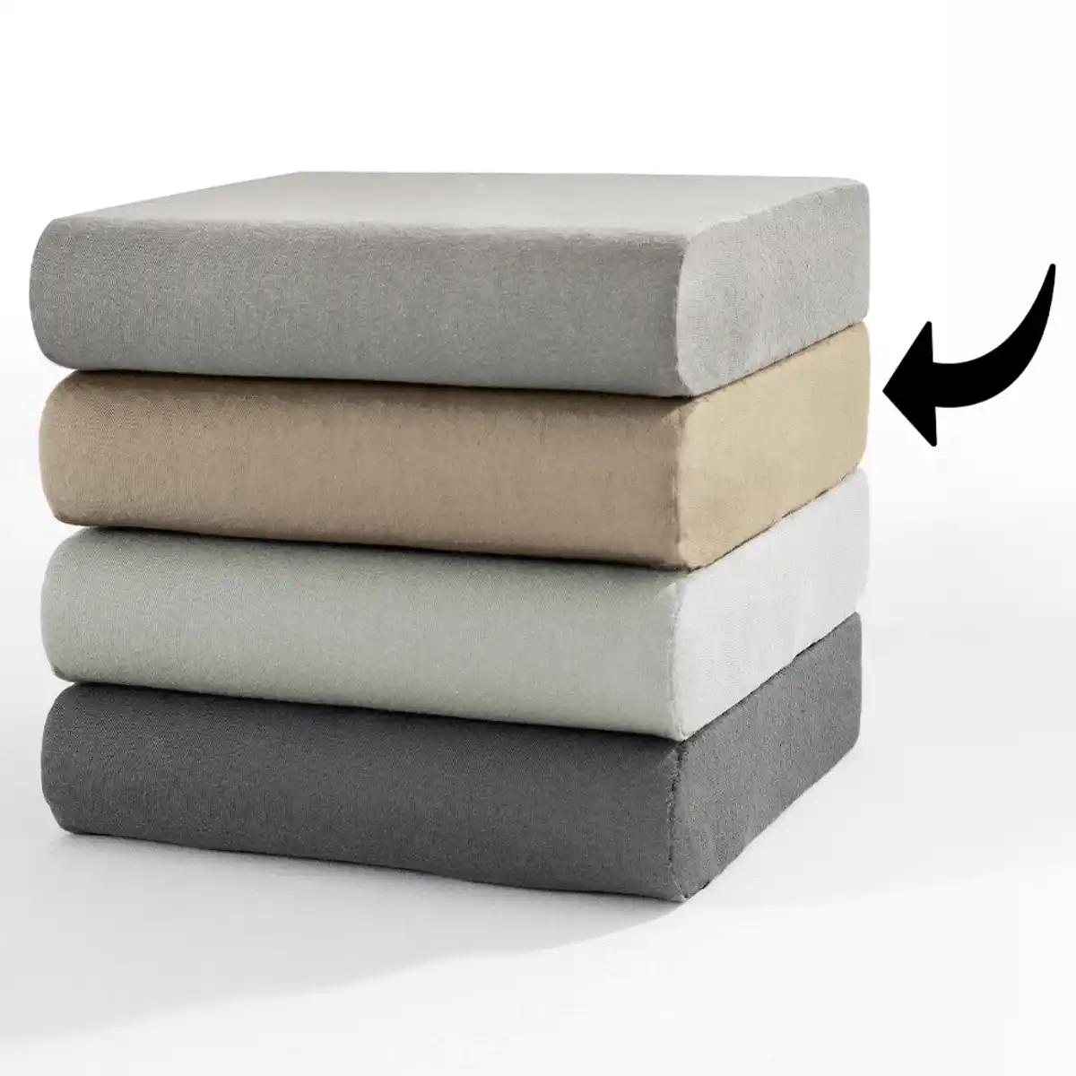 Bild 1 von Premium-Jersey-Spannbetttuch für Topper oder Boxspringbett