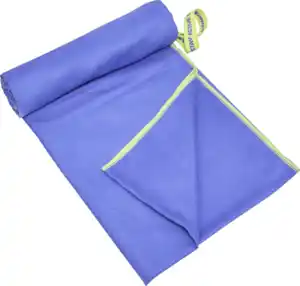 IDEENWELT Mikrofaser-Handtuch 100x200 cm blau/lime