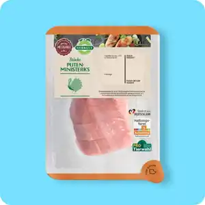FAIR & GUT Puten-Ministeaks, Aus dem Putenbrustfilet geschnitten