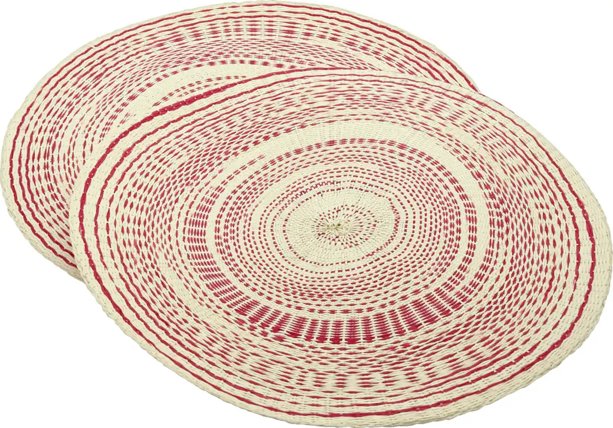 Bild 1 von IDEENWELT 2er Set Platzsets rot