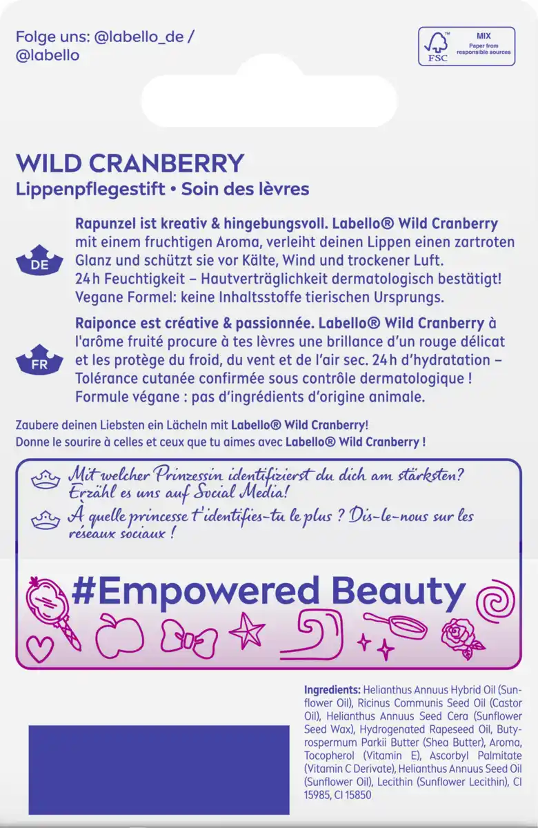 Bild 2 von Labello Lippenpflegestift Wild Cranberry, 4,8 g