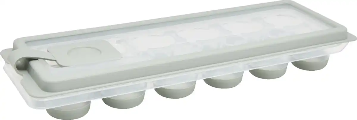 Bild 1 von IDEENWELT Eiswürfelform rund mit Deckel grün