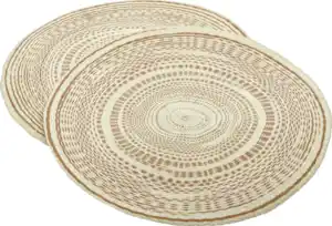 IDEENWELT 2er Set Platzsets natur