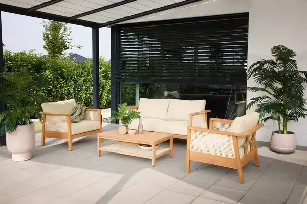 Bild 1 von Primaster Gartenmöbel-Set Aruba Akazie/Wiener Geflecht