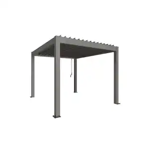 Biohort Pergola Gr. 3 quarzgrau-metallic 312 x 367,5 cm