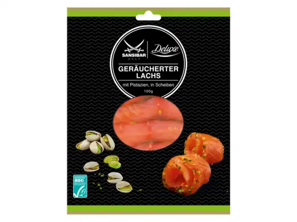 Bild 1 von Sansibar Deluxe ASC Geräucherter Lachs,  100 g