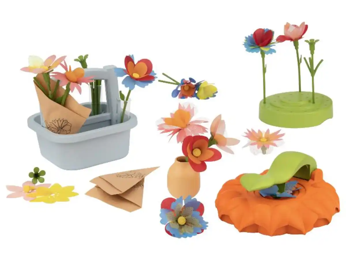 Bild 1 von Playtive Kreativset Steckblumen, 109-teilig