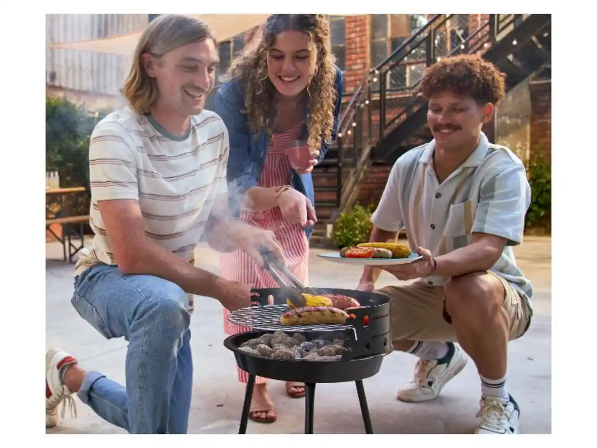 Bild 2 von GRILLMEISTER Holzkohle-Rundgrill »Kansas«, ca. Ø 33 cm