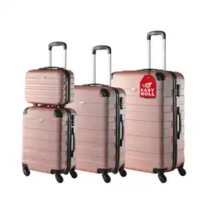 Hartschalenkofferset Essential 3er-Set + Beautycase, rosé rose