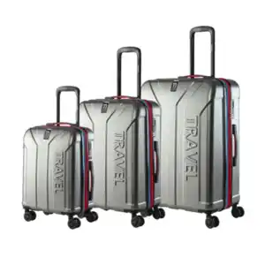 Hartschalenkofferset Premium 3er-Set, silber-grau metallic anthrazit