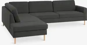 Sofa SVALBARD Ecke offen links dunkelgrau
