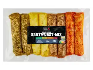 Grillmeister Holzfäller Bratwurst-Mix,  720 g
