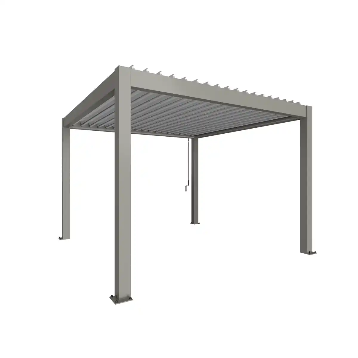 Bild 1 von Biohort Pergola Gr. 3,5 x 3,5 quarzgrau 367,5 x 367,5 cm