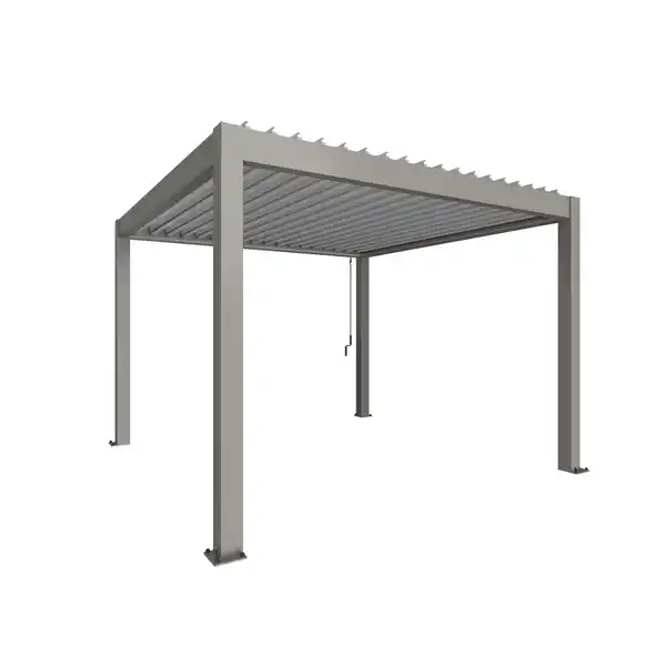 Bild 1 von Biohort Pergola Gr. 3,5 x 3,5 quarzgrau 367,5 x 367,5 cm