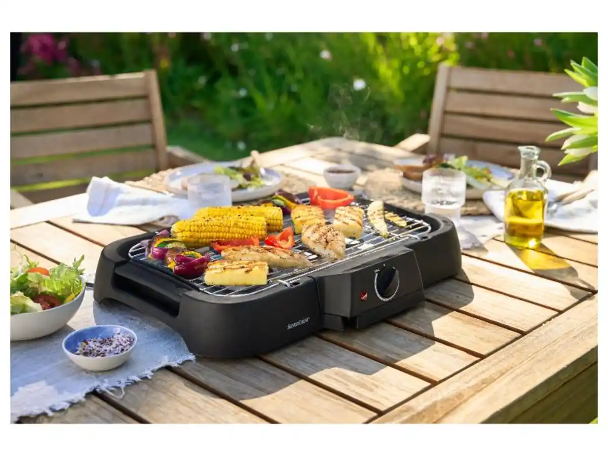 Bild 2 von SILVERCREST® KITCHEN TOOLS Elektro-Tischgrill »STGE 2000«, 2000 W