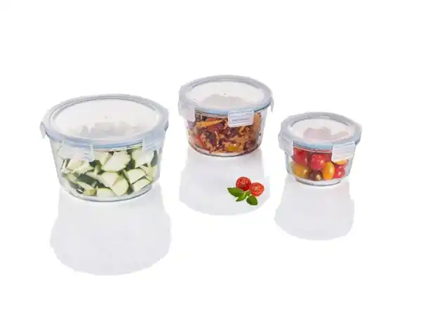 Bild 3 von LIVARNO home Glas-Frischhaltedosen-Set, platzsparend ineinander verstaubar